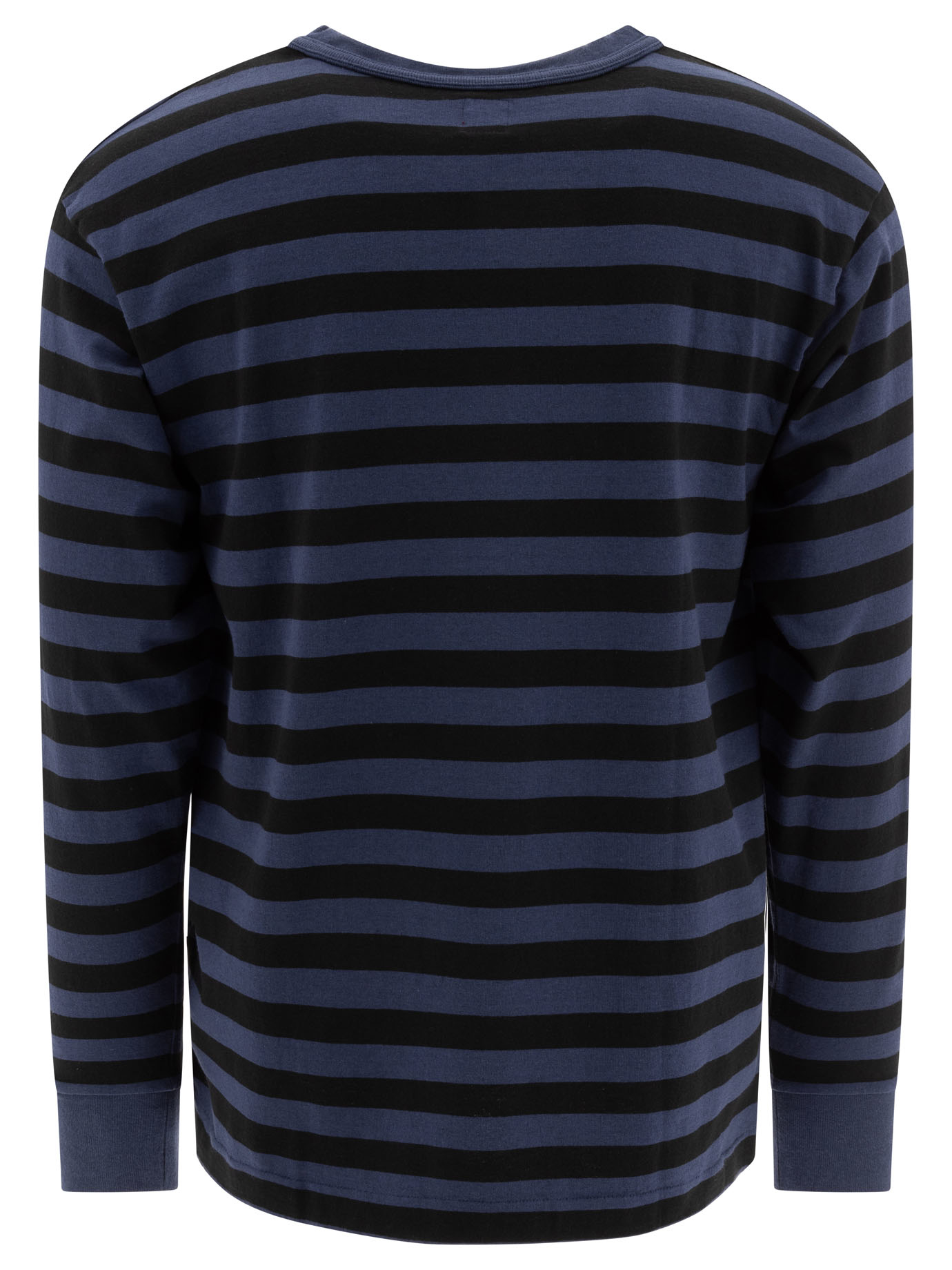 HUMAN MADE Blue Striped t-shirt with logo patch